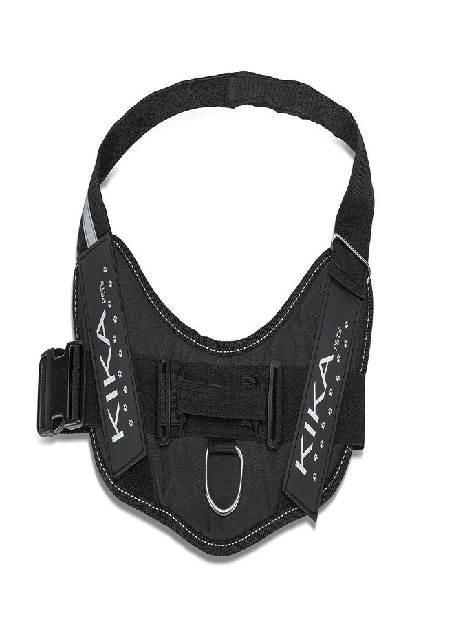 KIKA Dog Harness, No-Pull Reflective Dog Vest, Breathable Adjustable Pet Harness with Handle for Outdoor Walking - No More Pulling, Tugging or Choking,Black - Image 2